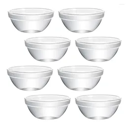 Bowls Bowl Dessert Pudding Serving Container Jelly Dishes Clear Prep Mini Salad Sauce Dish Cups Ramekins Mixing Candy Snack