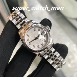 Women's Watches Factory Sales Automatic Movement 26MM LADIES SS/18K WHITE GOLD SILVER DIAMOND 179174 With Box/Papers Sapphire Diving watch Wristwatches