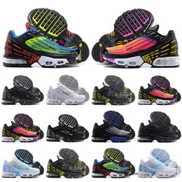 2023 Toddler Kids Shoes Breathable Rainbow Mesh Running Sneakers TNS III Cushion Children Pour Enfants Athletic Sports Trainers