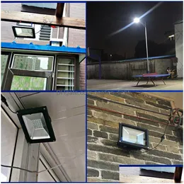 أضواء الفيضانات الشمسية مصباح LED LED Solar Spotlight 40W/60W/100W/200W Super Bright Brightlight Plankplight IP67 IP67 Light مع CORTRED DHI1L