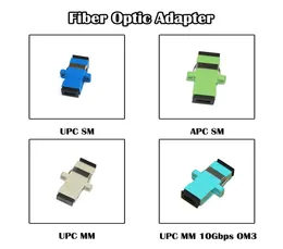 Fiber Optic Equipment SC Adapter 50 Pieces Female Coupler UPCAPC SMMM Single Multi Mode FTTH Simplex2739188