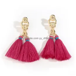 Dangle Chandelier Long Tassel Earrings For Women Bohemian Statement Big Fringe Earings Fashion Jewelry Hanging Drop Delivery Dhyni