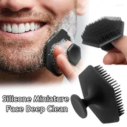 Makeup Brushes Men Facial Cleaning Scrubber Silicone Miniature Face Deep Clean Shave Massage Scrub Brush Beauty Shower Skin Care Tool