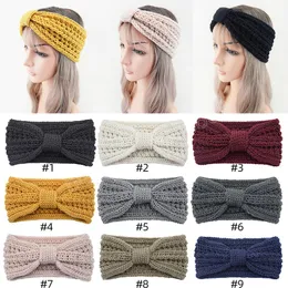 Winter Warm Headband for Women Woolen Knitting Headbands Wool Knitted Elastic Hairband Headwear Girls Hair Accessories