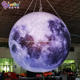 Ankomst HD Uppblåsbar Hung Moon Balls Toys Sports Inflation Planets Balloons For Party Event Show Decoration