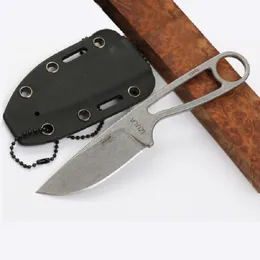ESEE 12992 Neck Knife IZULA Stonwashed D2 Stahl Taktische Camping Jagd Überleben Tasche Camping Messer Außen EDC Werkzeuge