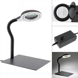 Table Lamps Wlks-608 110V / 220V 18W Magnifying Glass Brightness Light Desk Lamp With 15X And 40 LED Lighting For Reading