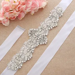 Belts JLZXSY Wholesale Luxury Embellished Wedding And Sashes Rhinestone Crystal Beaded Formal Bridal Sash For Bride