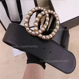 Designer Fashion Luxury Large Pearl Buckle Belt Ladies 7 cm varietà di fibbia in vita all'ingrosso AAA1