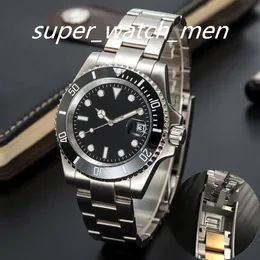 Luksusowe zegarek Men Automatyczny ruch mechaniczny zegarki Ceramika 40 mm Pełna stal nierdzewna ślizganie się pływające zegar Sapphire Luminous zegarki z pudełkiem