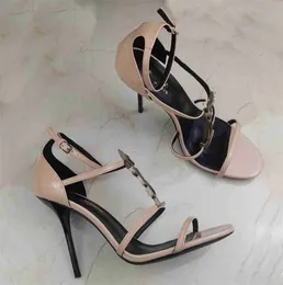 2022 Fashion Yslity Designer Women's Heel Sandals Leather Leather Leather Toe High Heel Dress Shoes Midde Heel Shoes Yyea