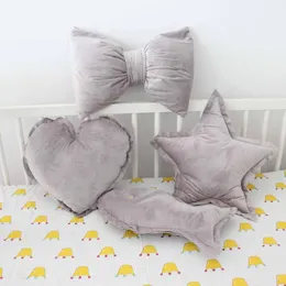 Pillow Bow Pillows Sofa Removable Washable INS Short Plush Baby Bed Room And Home Decoration Birthday Gift Sweet
