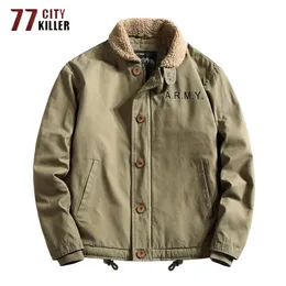 남자 재킷 빈티지 겨울 재킷 남자 두꺼운 따뜻한 캐시미어 라이너 파카 남성 야외 바람에 든 바람 위반자 군사 폭탄 테타 hombre m-6xl 221129