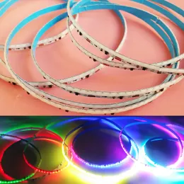 6mm幅12V WS2811 IC COB FOB RGB LED Pixel Flexible Strip Light Tapeアドレス可能な夢の魔法の色変更IP44高密度