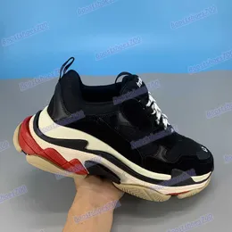 Triple S zapatos casuales para hombre gris azul beige verde amarillo azul marino blanco negro rosa oro plata rojo chaussures plataforma de moda snea