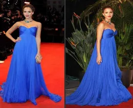 Royal Blue Empire Waist Maternity Evening Dresses Custom Made Plus Size Celebrity Dress 임산부 연인 긴 파티 P7351035