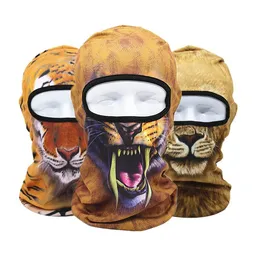 Four Seasons Outdoor Riding Fishing Sports Mask 3D Face Kini Sun Ochrony Głowa Ochrata zimnej maski