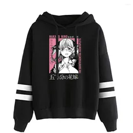 Men's Hoodies The Quintessential Quintuplets Hoodie Unisex Pocketless Sleeve Women Men Sweatshirt Harajuku Streetwear Anime Clothes Plus