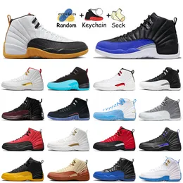 Top Jumpman 12 12S XII 농구화 하이퍼 로얄 A MA MANIERE BLACK DARK CONCORD 스톤 블루 남성 여성 스포츠 운동화 트레이너 큰 크기 13