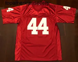 Forrest Gump #44 Tom Hanks Alabama Men Film Futbol Forması Tüm Dikişli Kırmızı S-3XL