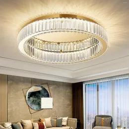 Ceiling Lights LED Living Room Light Bedroom Simple Overhead Nowadays Luxury Crystal Lamps Lighting