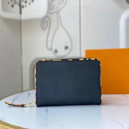 2021 News Designe кошелек Ladys Long Wallet Leopard Zippy кошельки сумочки Pochette Felicie Сумочка для плеч кошельки с коробкой Fr301G