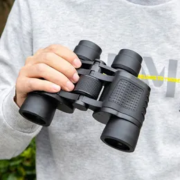 Telescópio 80x80 Binóculos de alta definição Clear Baixa visão noturna Compact Binocular para observação de pássaros Hunting Sightseeing 24bd