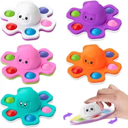 Decompression Toy Antistress Push Bubbles Fidget Spinner for Kids and Adults Face Changing Sensory Autistic Children Anxiety Relief Gifts 221129