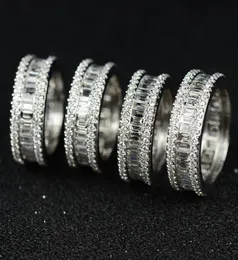 Victoria Wieck J￳ias de luxo 925 Sterling Silver Princess Cut Topaz White CZ Diamond Women Wedding noivado Ring para amante5015120