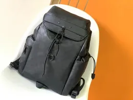 6A-Hochwertiger OUTDOOR-Rucksack aus Leder mit Monogrammen, Eclipse-Canvas, Vintage-Laptop-Rucksäcke mit Reißverschluss, Luxus-Designer-Schultaschen in Schwarz, Blau, alte Blumen