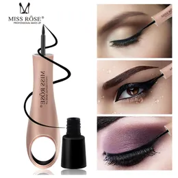 Miss Rose Eyestudio Master Eyeliner All Day wasserfester flüssiger Eyeliner Schwarz, verwischt nicht leicht