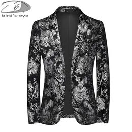 Men's Suits Blazers AutumnWinter Jacket Classic Flower Print Coats Banquet Singer Stage Host Evening Dress Male Slim Fit Blazer 221128