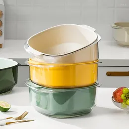 Placas de cozinha de 1 peça de cozinha multifuncional cesta de pp material doméstico frutas de lavagem vegetal ferramentas de armazenamento