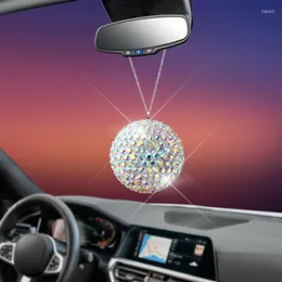 Interior Decorations Colorful Car Bling Pendant Decoration Ball Rear View Mirror Ornament Home