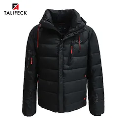 Parka da uomo in piumino TALIFECK Giacca invernale Casual Cappotto caldo in cotone imbottito spesso Parka Homme Outwear Nero s 221129