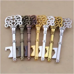 Openers Key Shape Bottle Opener Alloy Edc Keychain Women And Men Pendant Siery Gold Business Gifts Bardian 0 9Sm C1 Drop Delivery Ho Dhtra