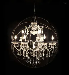 Ljuskronor Sphere Chandelier Rustic Loft Vintage Retro Deco Orb Globe Restaurant Bar Kitchen Maria Theresa Crystal