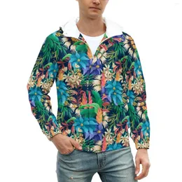 Herrenjacken tropisch florale l￤ssige m￤nnliche hawaiian designs maats autumn retro jacket winddichte gedruckte klassische windbreak plus size 5xl