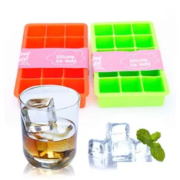 Glassverktyg DHS Sile Ice Tools Cube Tray Forms Easy Release Flexible 15 Ices Cubes For Cocktail Whisky Chocolate 130 J2 Drop de Dhtjo