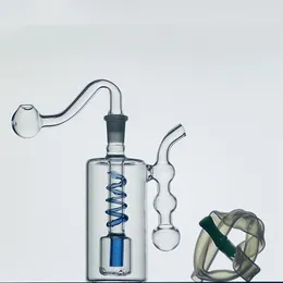 Mini Becher Bong Cup Bubbler Wasser Bongs Dicke Glasrohre ￖl Rigs Shisha mit 10 mm 4 Zoll