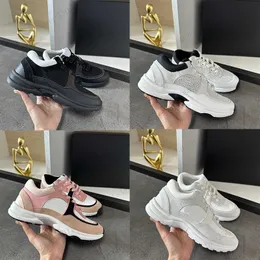 Paris Luxury Men Women Casual Shoes Designer Sneakers Spring Fall Lace-Up Shoe Black White Pink bekväm andningsbar utomhus Sneaker Fashion Trainers