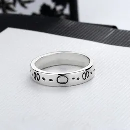 Klasyczne modne elf projekt para pierścionka mężczyzn i kobiety pierścienie biżuterii zaręczynowe nie zanika, aby wysłać miłośników prezentów logo czaszka logo dziki z pudełkiem