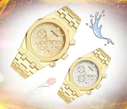 Orologio da uomo al quarzo di alta qualità orologi da 42 mm data automatica sub quadranti funziona in acciaio inossidabile caratteristica oro rosa argento regali maschili orologio da polso Orologio di lusso