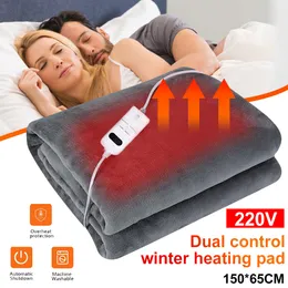 Blanket Electric 220V110V Mattress Thermostat Warmer Heated Mat Carpet Throw Flannel 221130