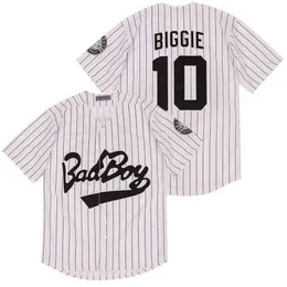 Film Notorious Badboy Bad Boy 10 Biggie Smalls Baseball Jersey