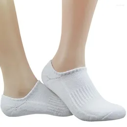 Sports Socks 5Pair Invisible Sock Slippers snabbtorkade deodorisering Icke-halk Kort Pure Cotton Thicken Running Gym Men Woman L2022LQC