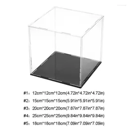 Decorative Figurines Clear Acrylic Display Case Dustproof Model Toy Showcase Action Figures Show Box