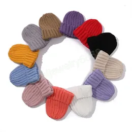 Winter Caps Women's Skullies Beanies For Girl Wholesale Hat Female Unisex Cotton Solid Warm Soft Knitted Hats Men