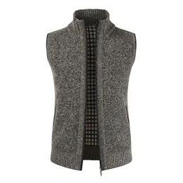 Gilet da uomo M3XL Autunno Inverno Gilet in peluche Colletto alla coreana Splicing Cappotto caldo da uomo con scollo a V Gilet senza maniche Top 221130