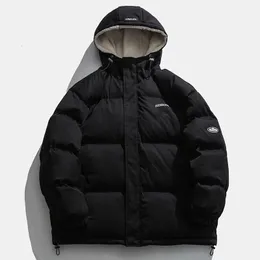 Gilet da uomo Giacca invernale leggibile Uomo Casual Allentato Addensare Parka caldo Cappotto con colletto alla coreana solido Uomo 221130